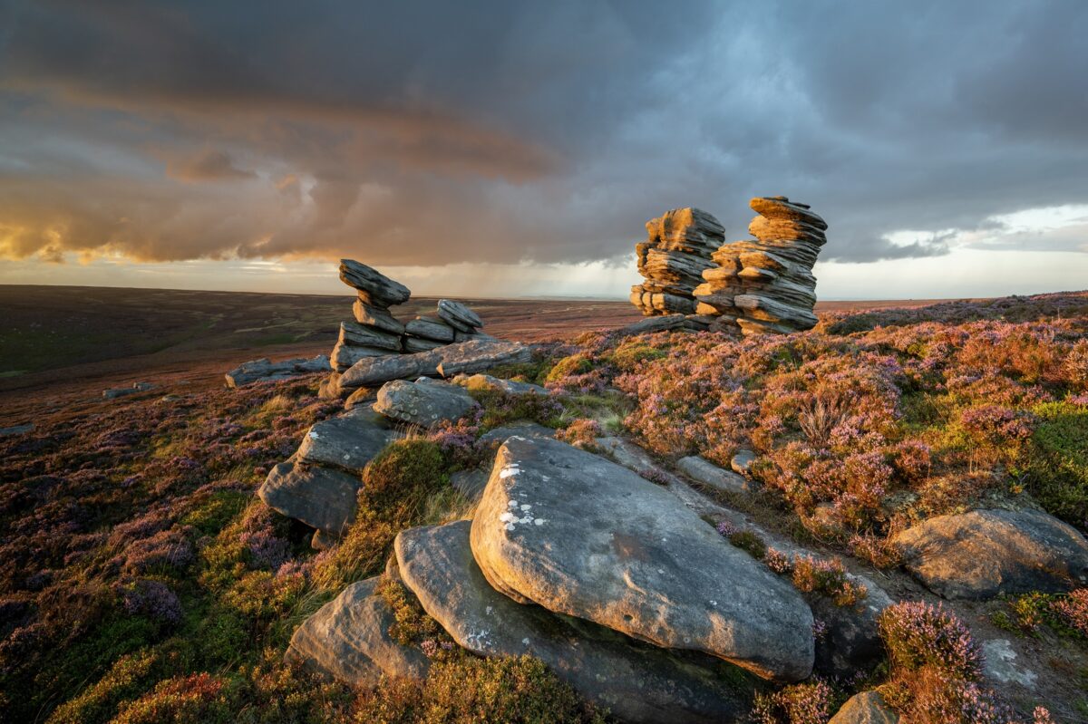 The Crowstones, Iconic Gritstones in the Peak District, UK