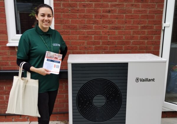 Grant funded Solar Panels & Air Source Heat Pump help Telford householder save energy bills
